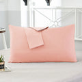 1pc 100% Cotton Solid Color Pillow Cover 50*70cm Rectangular Pink/Blue/Grey Pillowcase Bedding Pillow Case