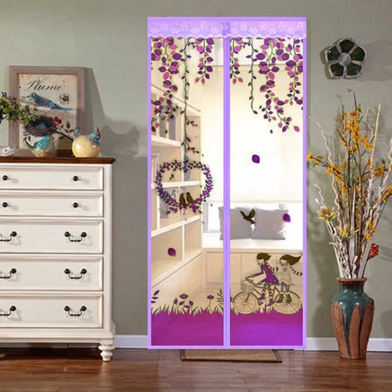 Hands-free Magnetic Mosquito net door screen mesh Automatic Closing Anti Mosquito Insect Fly Bug door curtain net Custom Size