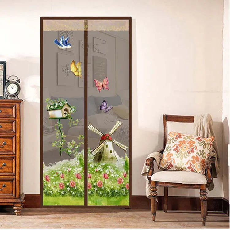 Hands-free Magnetic Mosquito net door screen mesh Automatic Closing Anti Mosquito Insect Fly Bug door curtain net Custom Size