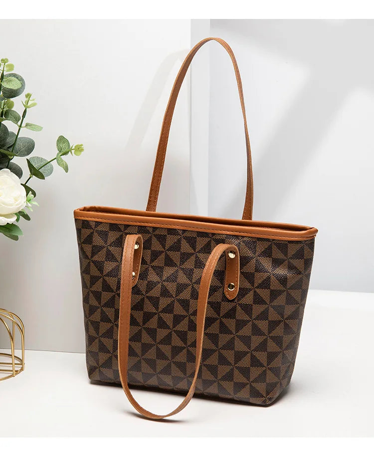 Women's bag bag women's 2023 new embossed floral handbag shopping bag versatile large capacity bucket bag