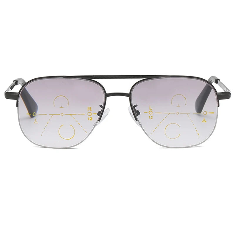 Sun Multi-focal Progressive Reading Glasses Men Women Fashion Anti Blue Ray Presbyopic Glasses Computer Optical Far Near Eyeglas