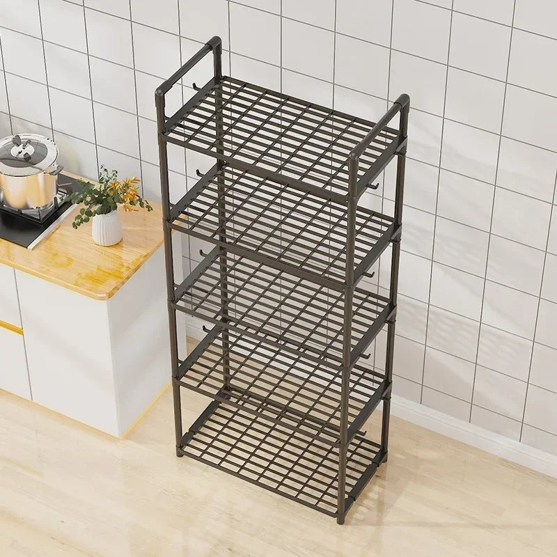 Kitchen Shelving, Multilayer Microwave Oven  Household Storage Shelf Shelf Pot Storage Shelf,kitchenware,food Containers,kitchen