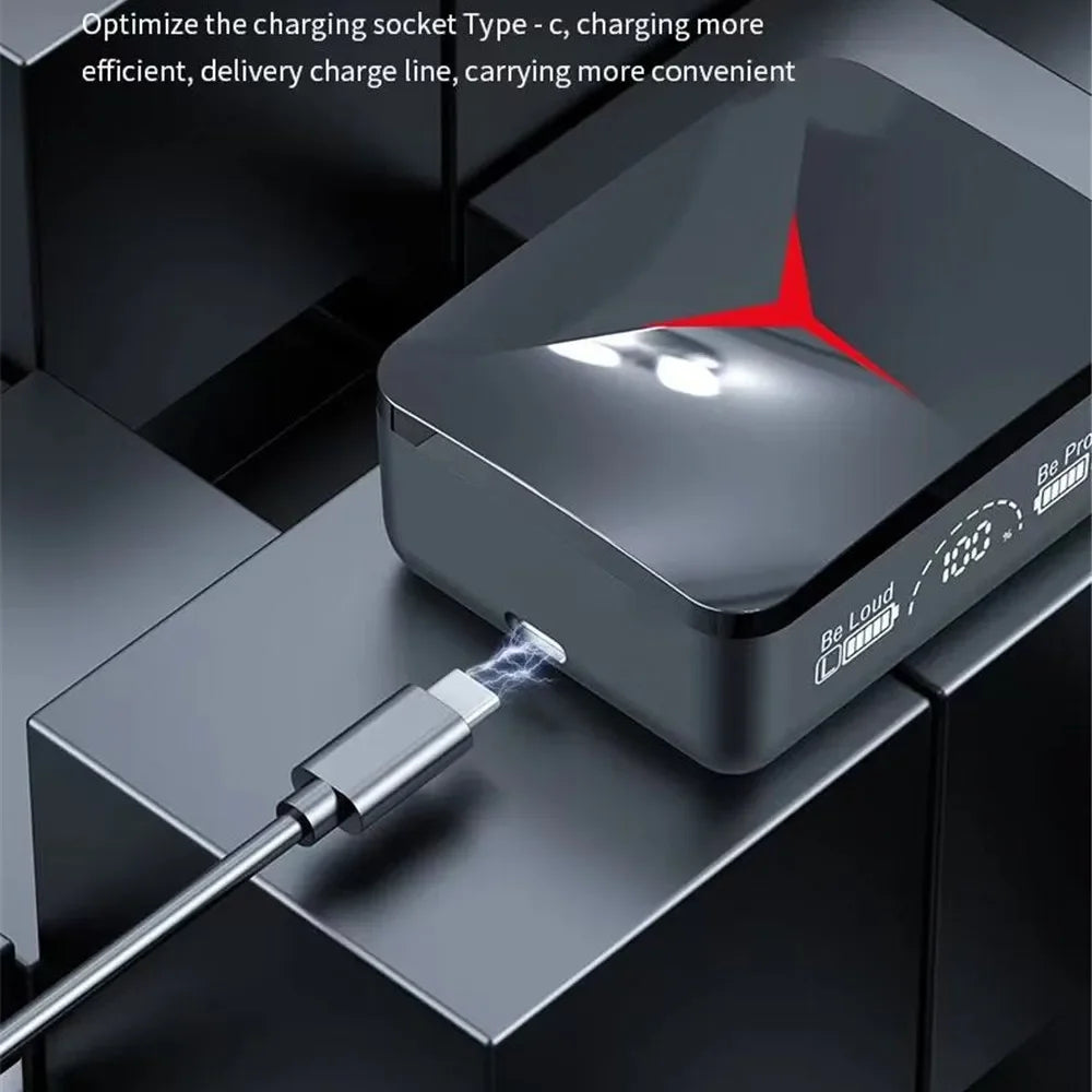 Wireless Bluetooth earbuds, in-ear touch earbuds, gaming headphones, stereo noise-cancelling, with microphone, for mobile gaming