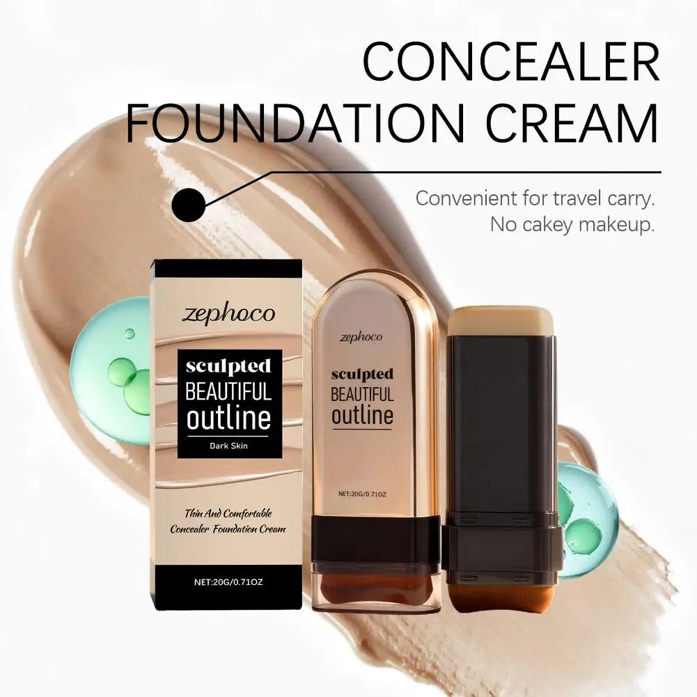 Long Lasting Moisturizing Foundation Cream High Quality Face Foundation Stick Concealer Makeup Full Coverage Face Base Makeup