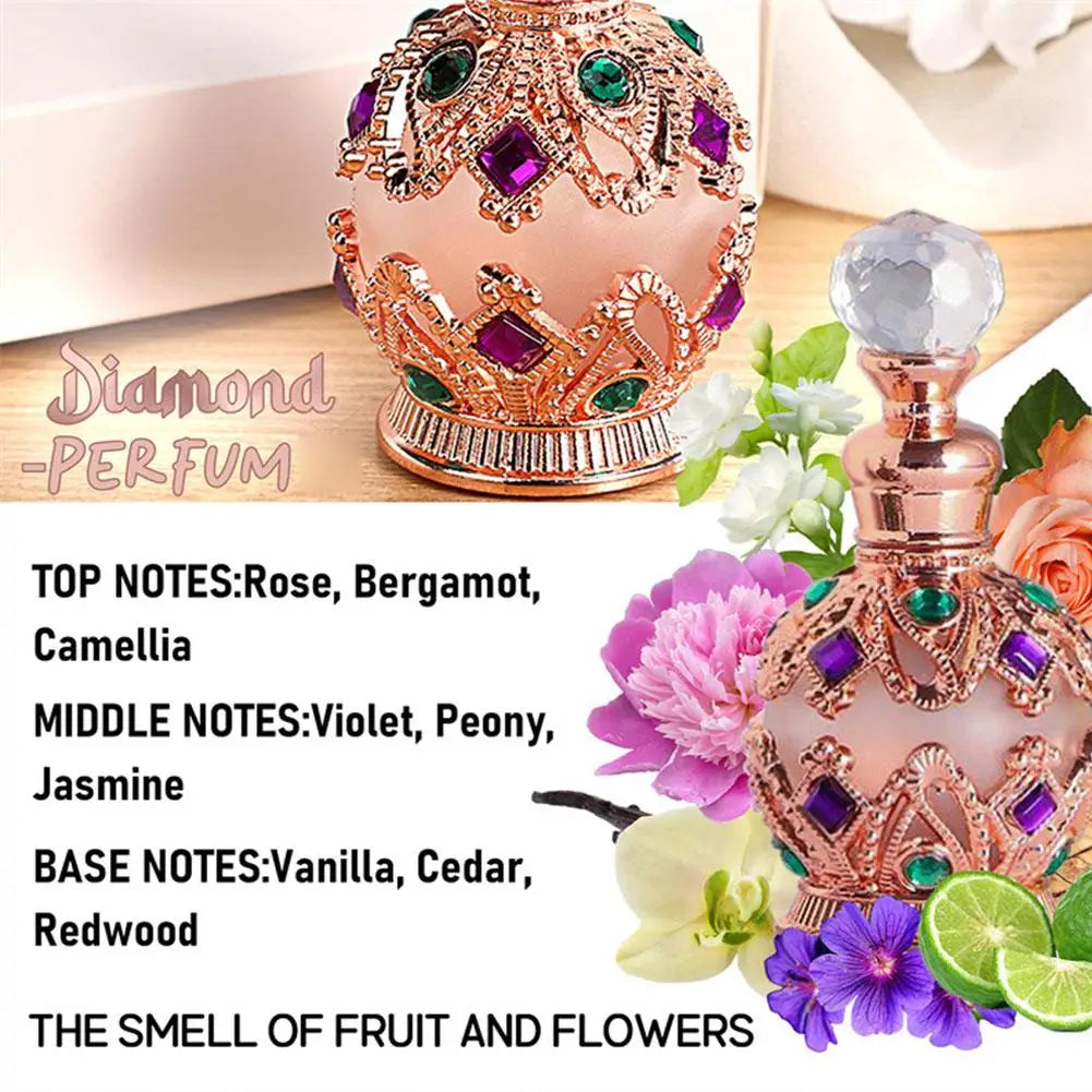 Exotic Arabian Perfume For Women, Enchanting Floral Bouquet With Rose, Jasmine&Vanilla Long-Lasting Pheromone-Infused Fragrance