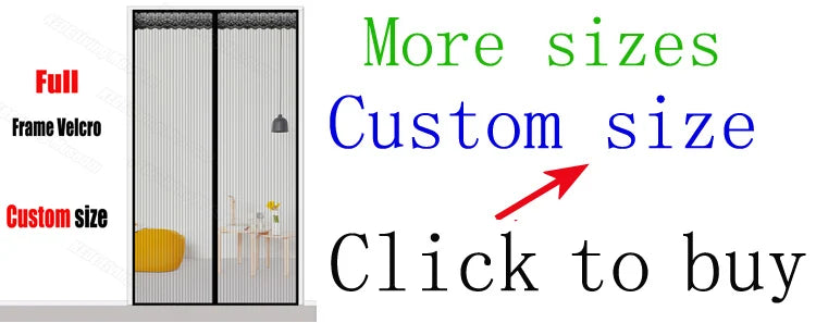 Hands-free Magnetic Mosquito net door screen mesh Automatic Closing Anti Mosquito Insect Fly Bug door curtain net Custom Size