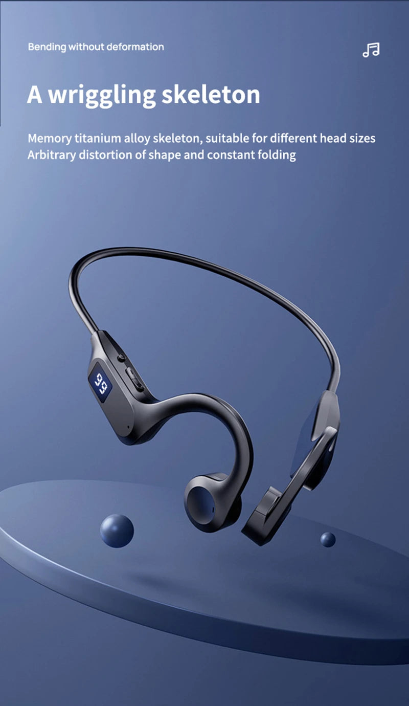 Wireless Earphone Bone Conduction Sport Swimming Bluetooth Compatible Headphone Hand-free With Mic For Running X7 Earbuds