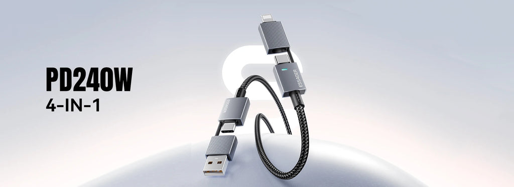 Essager Digital Dispaly USB C Cable For iPhone 17 16 15 Xiaomi Huawei 100W PD Fast Charging For Macbook iPad Type C to C Cable