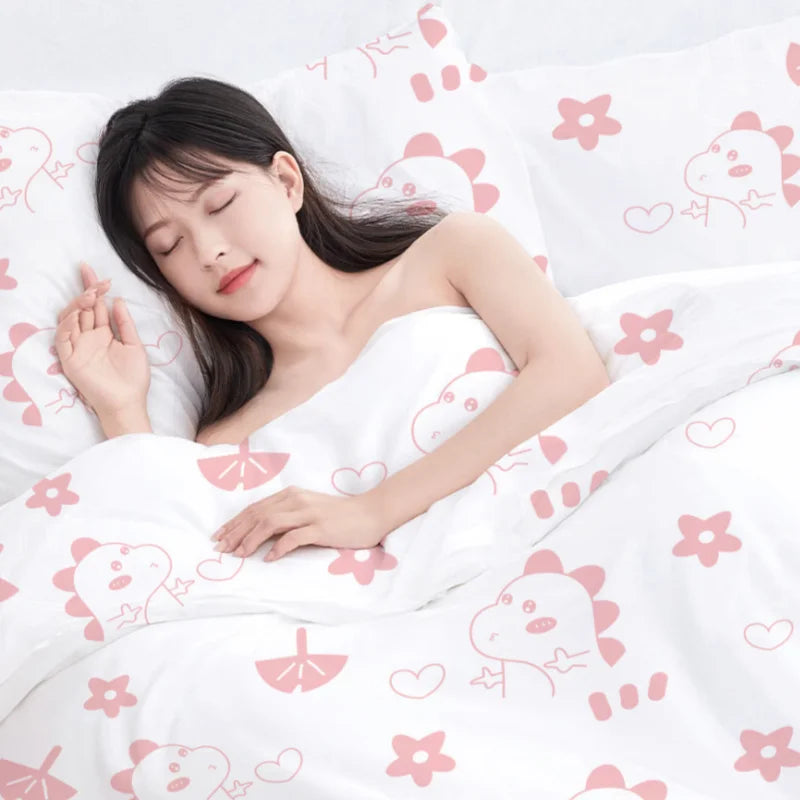 1/3 Pack Set Includes (1 Pillowcase + 1 Bed Sheet + 1 Duvet Cover) Disposable Bed Sheet, Duvet Cover, Pillowcase, Thickened Hotel Travel Bedding, Dirt-Resistant, Easy to Carry, a Blessing for Those Who Are Hygienic, No-Wash S