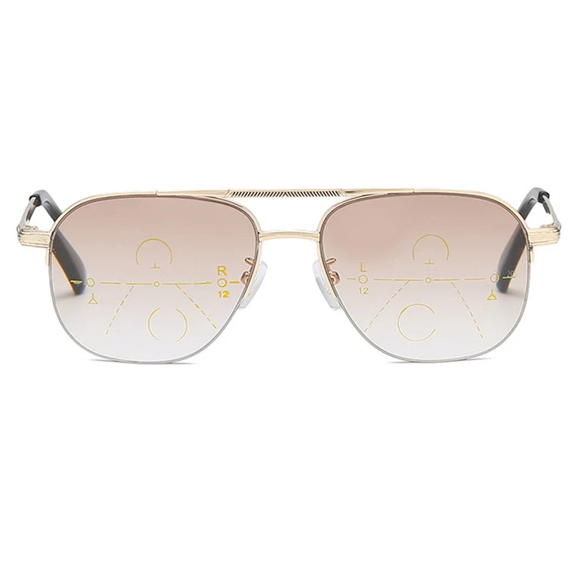 Sun Multi-focal Progressive Reading Glasses Men Women Fashion Anti Blue Ray Presbyopic Glasses Computer Optical Far Near Eyeglas