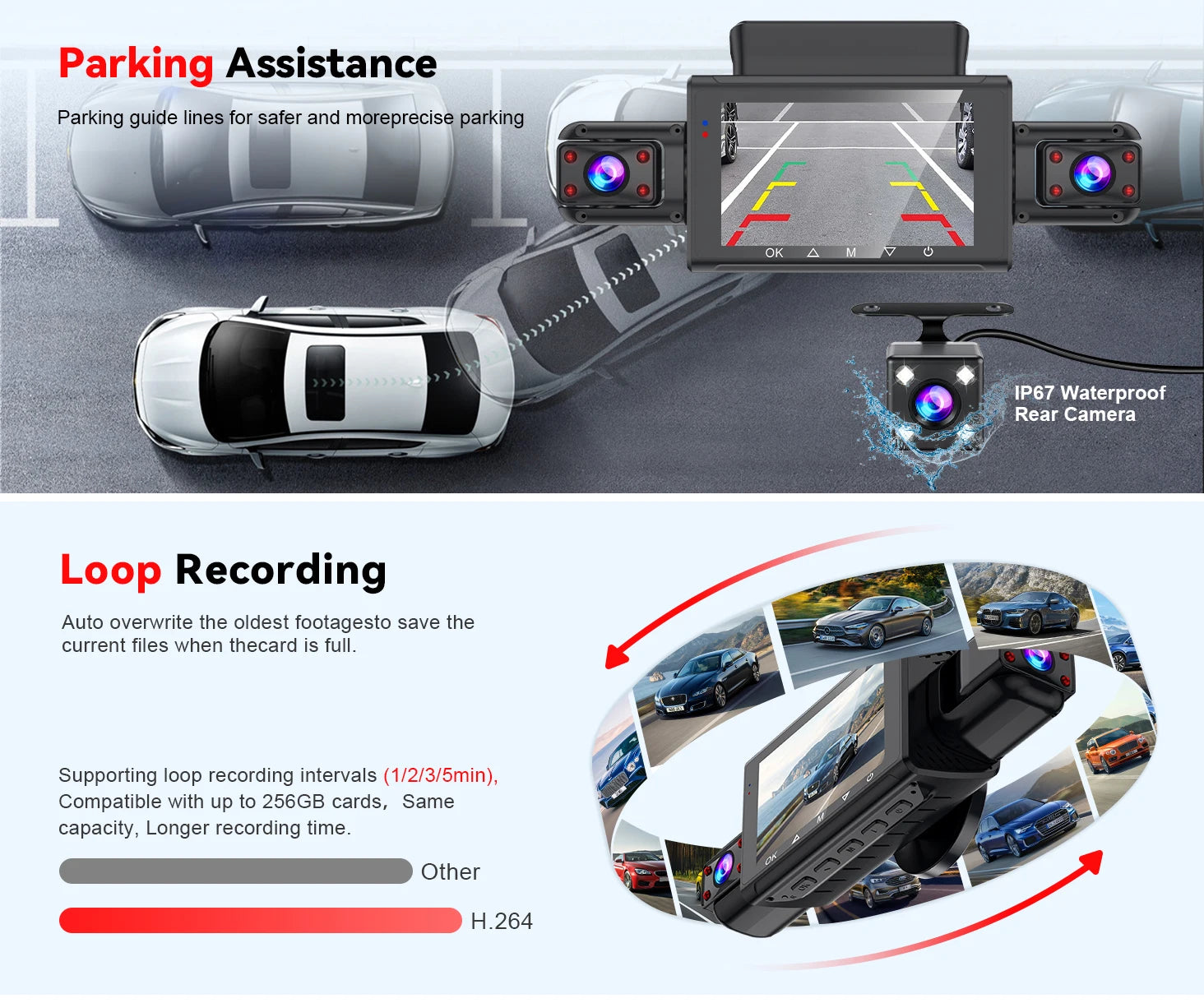  Dashcam for cars 4 Channel Black Box WiFi Driving Camera FHD 1080P Night Vision Loop Recording 24H Parking Mode car accessorie