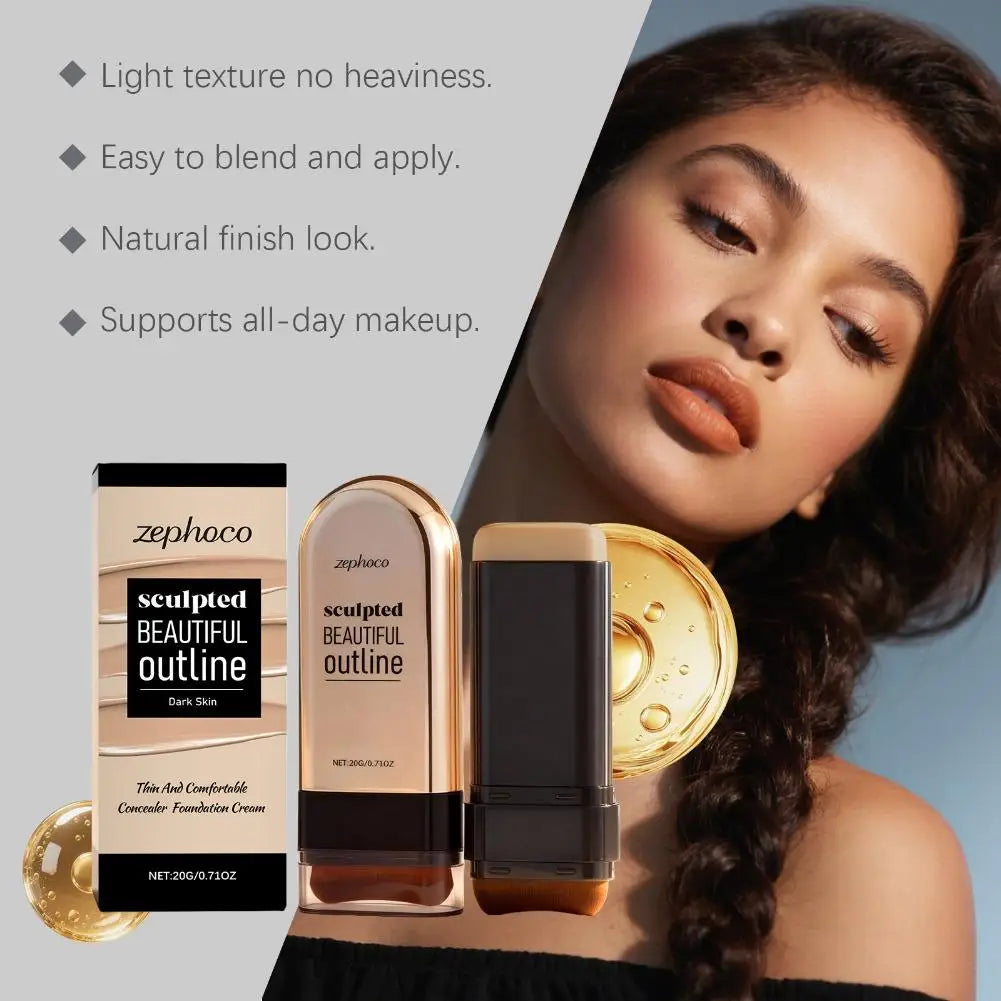 Long Lasting Moisturizing Foundation Cream High Quality Face Foundation Stick Concealer Makeup Full Coverage Face Base Makeup