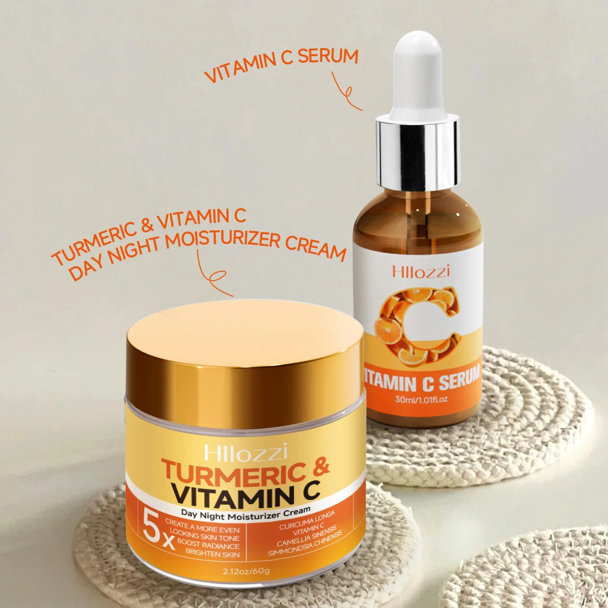 Vitamin C Serum - Turmeric doubles the radiance of the complexion and hydrates and moisturizes
