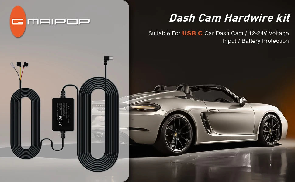 Dash Cam for cas 4K UHD Recording Front Rear Car Camera HDR Night Vision Recorder Built in Wi-Fi Parking Mode