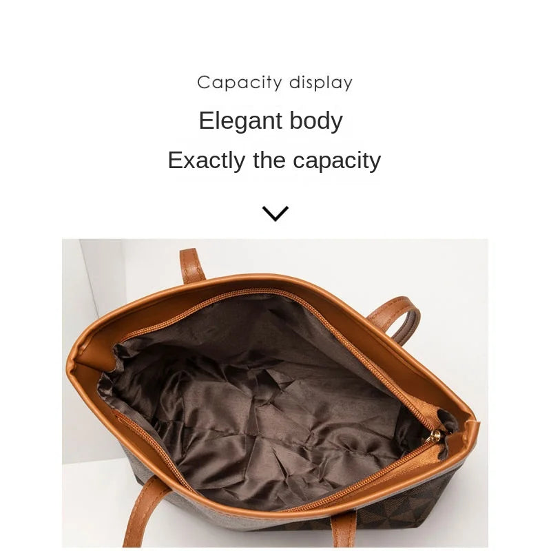 Women's bag bag women's 2023 new embossed floral handbag shopping bag versatile large capacity bucket bag