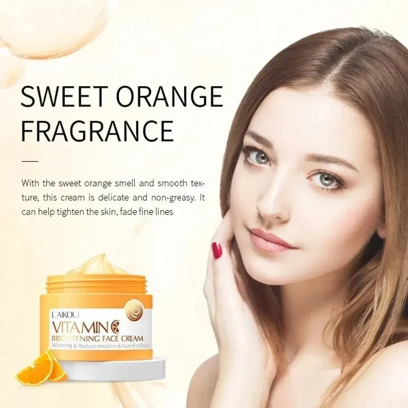 Vitamin C for Face Cream Reduces Dullness Pigments Dark Spots Firming Facial Cream  Lightening Skin Rejuvenation Beauty Health