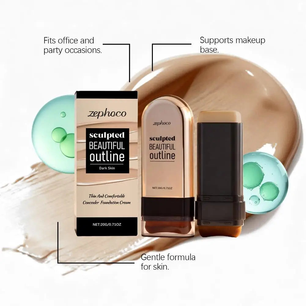Long Lasting Moisturizing Foundation Cream High Quality Face Foundation Stick Concealer Makeup Full Coverage Face Base Makeup