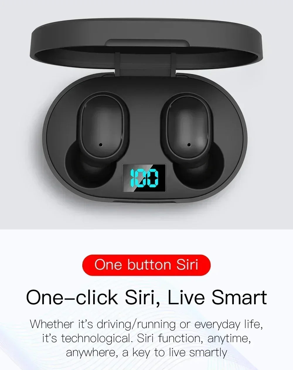 2025New E6S Wireless Bluetooth Earphones A6S TWS Headset Noise Cancelling Earphones With Microphone Headphones For iPhone Xiaomi