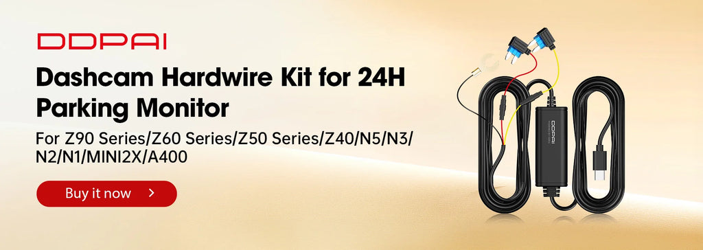 DDPAI Dash Cam  N1 Dual Front & Rear Recording NightVIS 1296P Dash Cam Recorder Car DVR   App Control