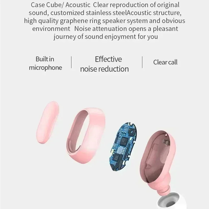 TWS Wireless Earphones Music Headset Bluetooth LED Display HiFi Earphone Waterproof Sport Wireless Headphone With Mic Earplugs