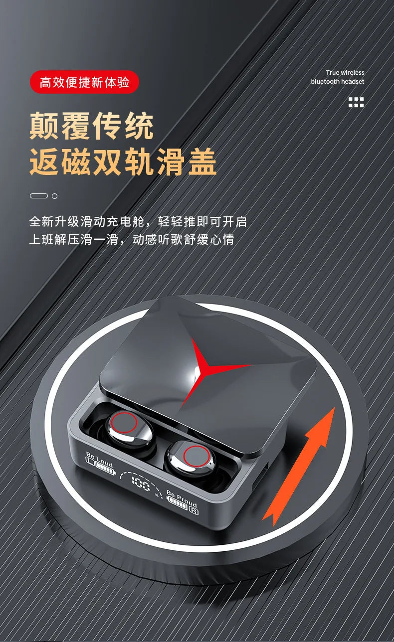 Wireless Bluetooth earbuds, in-ear touch earbuds, gaming headphones, stereo noise-cancelling, with microphone, for mobile gaming