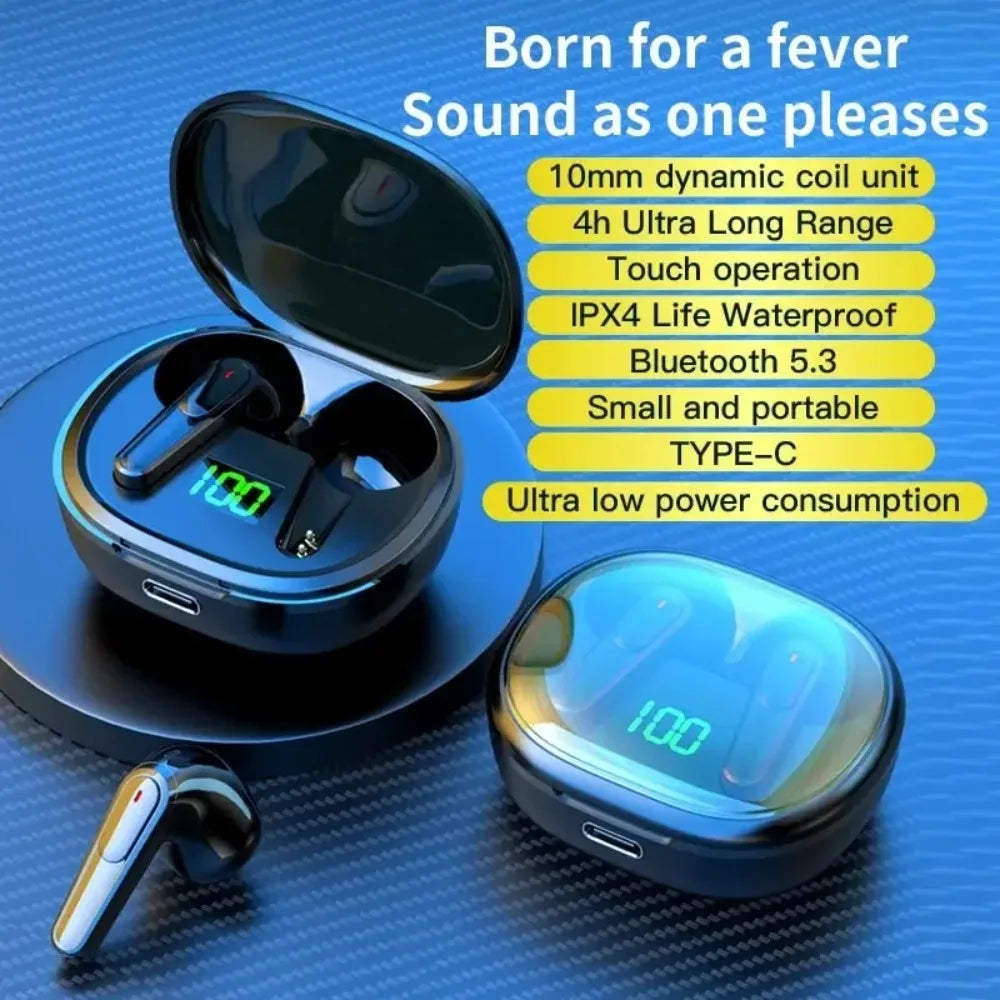 Bluetooth Earphones With True Wireless TWS Earplug Style Noise Reduction For Gaming And Esports Bluetooth Earphones