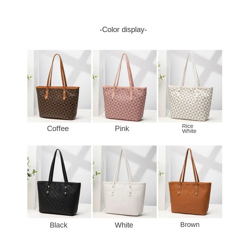 Women's bag bag women's 2023 new embossed floral handbag shopping bag versatile large capacity bucket bag