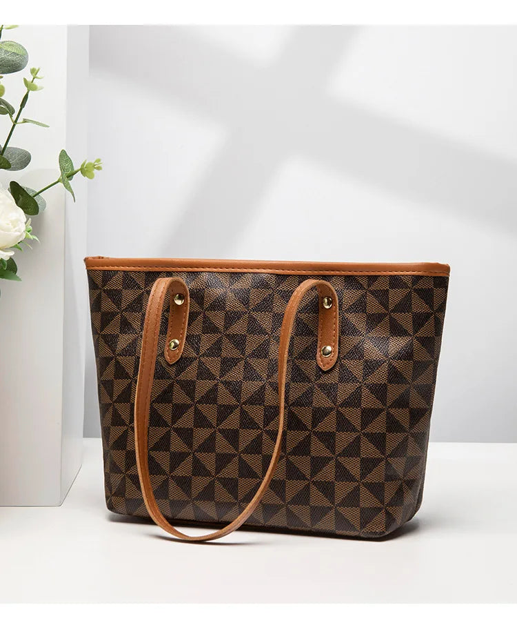 Women's bag bag women's 2023 new embossed floral handbag shopping bag versatile large capacity bucket bag