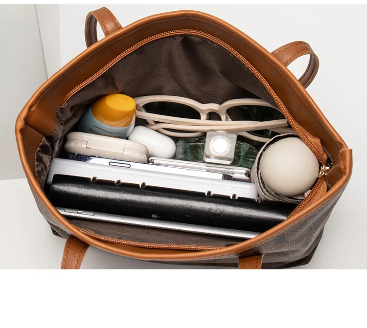 Women's bag bag women's 2023 new embossed floral handbag shopping bag versatile large capacity bucket bag