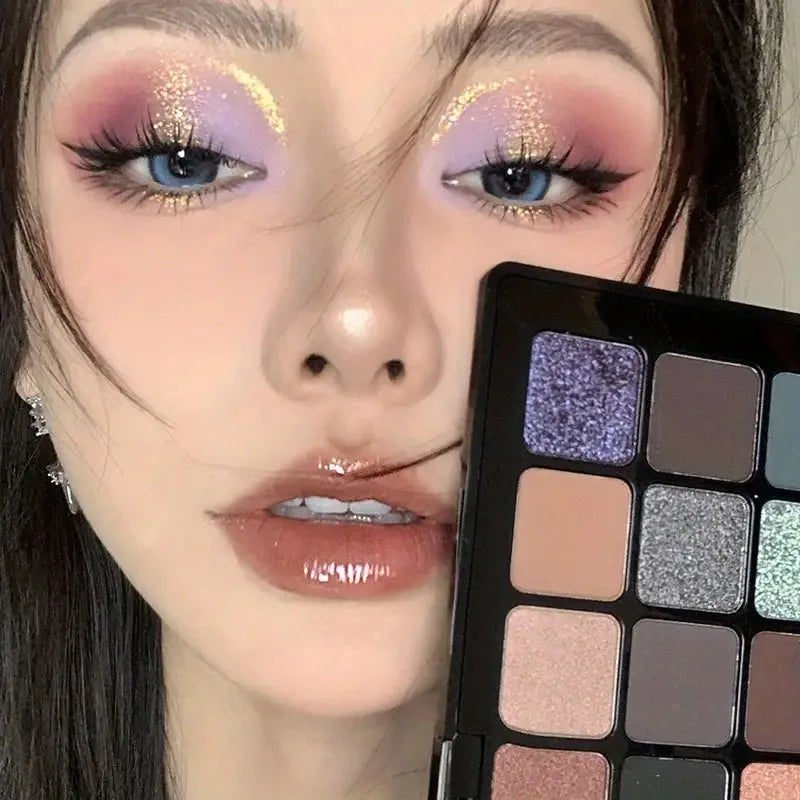 40-Color Eyeshadow Palette-Matte,Shimmer & Satin Finishes in Earthy Browns,Nudes & Multicolor Tones for Stunning Eye Makeup Look
