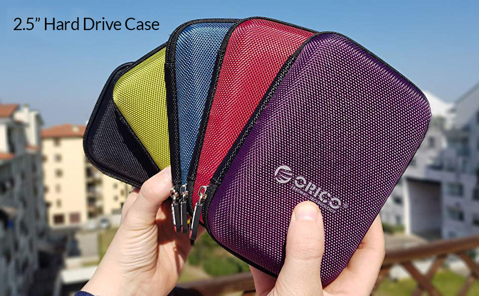 ORICO 2.5 Hard Disk Case Portable HDD Protection Bag for External 2.5 inch Hard Drive/Earphone/U Disk Hard Disk Drive Case Black